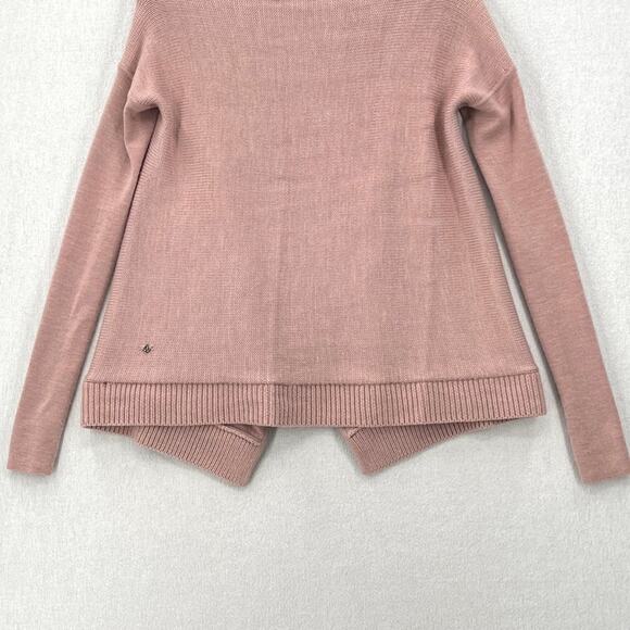 LULULEMON Wrap It Up Sweater Womens XS Pink Merino Wool Cardigan Athletic - Picture 9 of 16